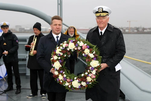 Guðlaugur Þór Þórðarson og James Foggo aðmíráll