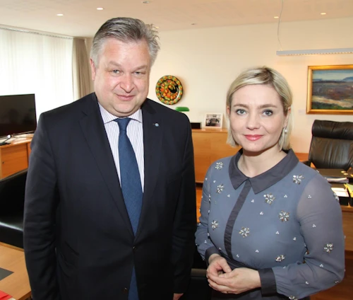 Lilja og Michael Georg Link.
