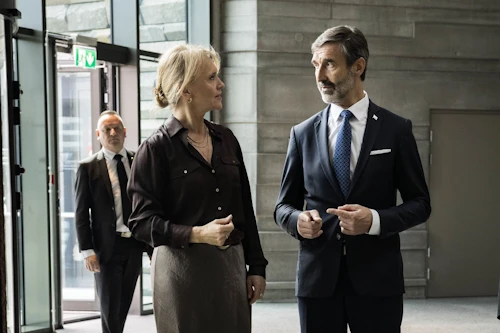 Þorgerður Katrín Gunnarsdóttir og Juraj Blanár, utanríkis- og Evrópumálaráðherra Slóvakíu.