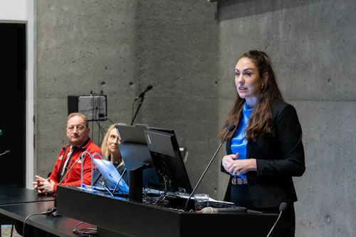 Milla Ósk Magnúsdóttir, aðstoðarmaður heilbrigðisráðherra, var fundarstjóri á ráðstefnunni.