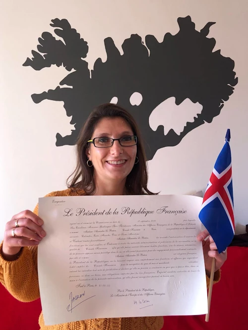 Alexandra Le Breton er nýr kjörræðismaður Íslands í Caen