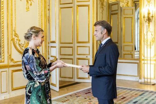 Remise des Lettres de créance au Palais de l'Elysée