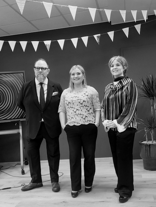 Einar Bárðason stjórnarformaður Tónlistarmiðstöðvar, Lilja Dögg Alfreðsdóttir og María Reynisdóttir framkvæmdastjóri Tónlistarmiðstöðvar.