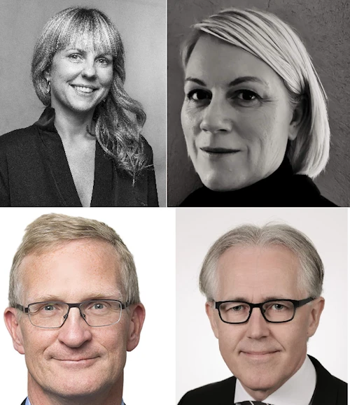 Hulda Árnadóttir, Arnbjörg Sigurðardóttir, Björn L. Bergsson og Jóhannes Rúnar Jóhannsson  