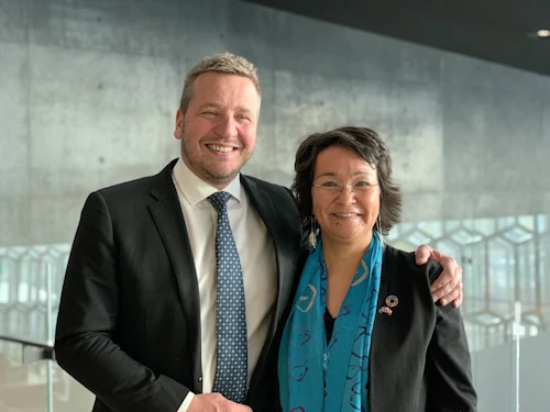 Utanríkisráðherra ásamt Ane Lone Bagger, utanríkisráðherra Grænlands