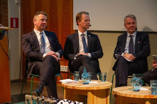 Islands, Danmarks och Finlands utrikesministrar. 