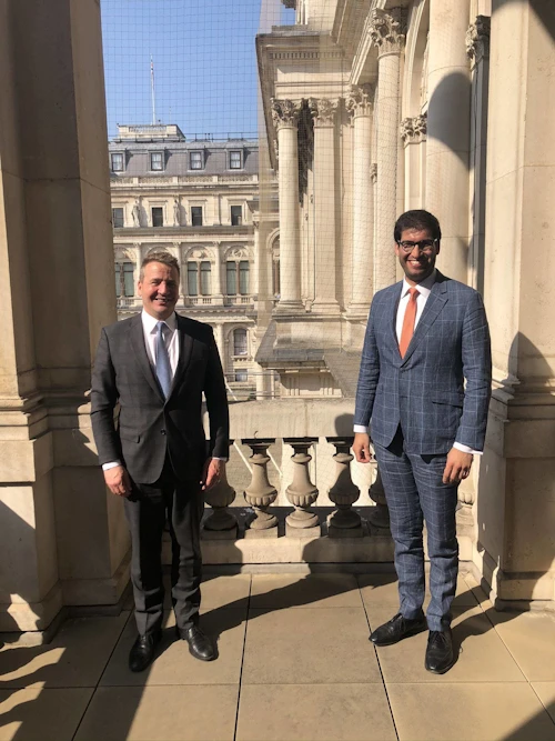 Guðlaugur Þór Þórðarson og Ranil Jayawardena, utanríkisviðskiptaráðherra Bretlands