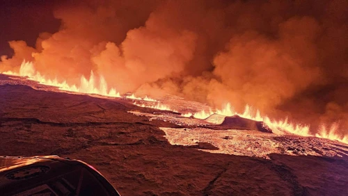 Reykjanes volcanic eruption, 19 December 2023