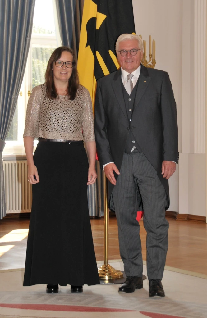 María Erla Marelsdóttir sendiherra og Frank-Walter Steinmeier, forseti Þýskalands