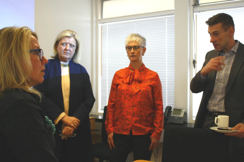 Á myndinni eru frá vinstri: Sigríður Á. Andersen, Þórunn J. Hafstein, Sigríður J. Friðjónsdóttir og Helgi Magnús Gunnnarsson.