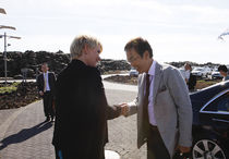 Ragnheiður Elín Árnadóttir og Nobuteru Ishihara A Ragnheiður Elín Árnadóttir og Nobuteru Ishihara A