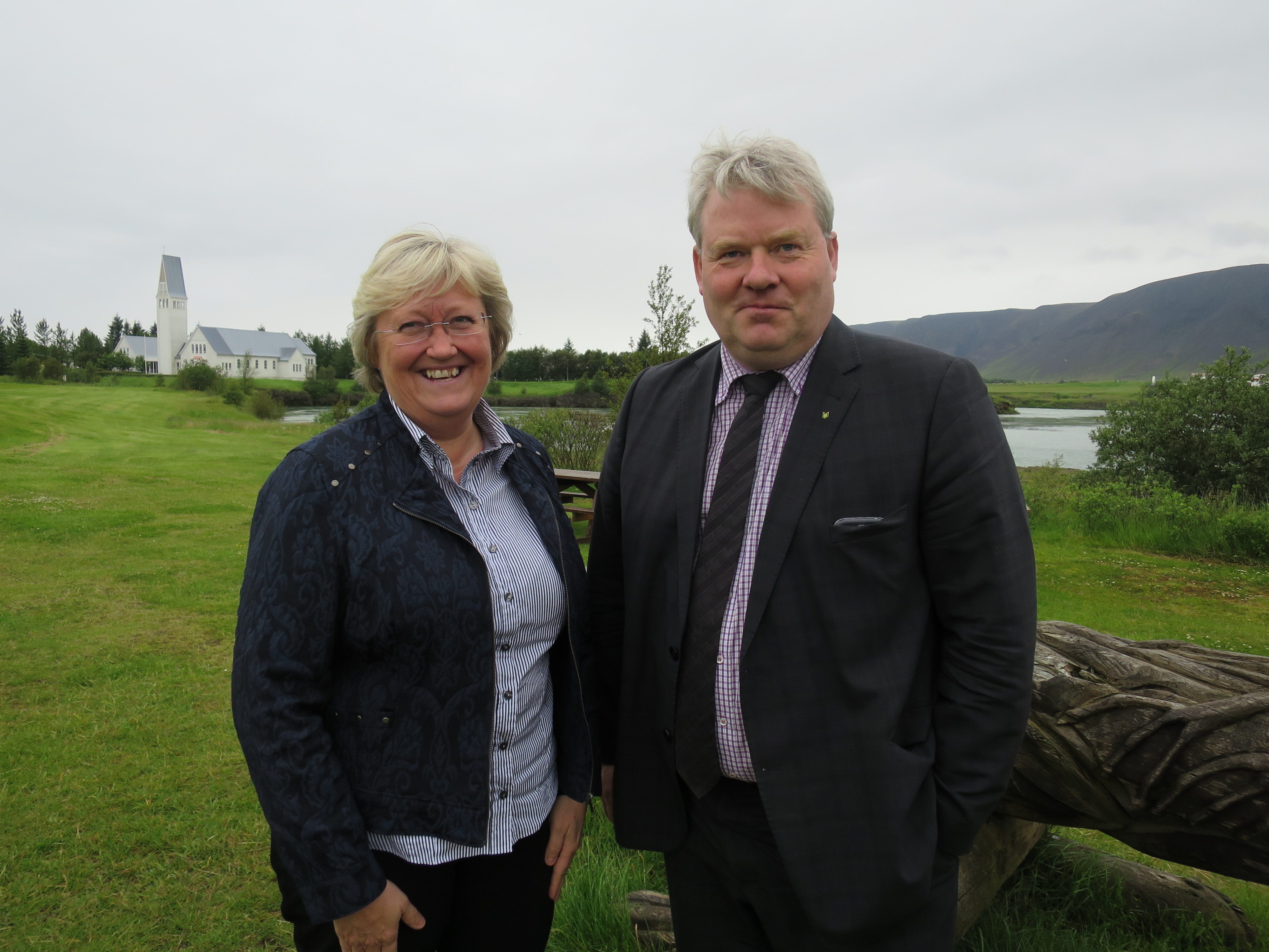 Elisabet Aspaker og Sigurður Ingi