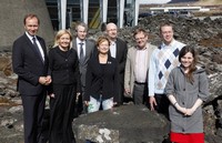 Menntamálaráðherra Íslands ásamt norrænum starfsbræðrum sínum á ráðherrafundinum í Eldborg við Svartsengi Ljósm.: Gunnar G Vigfússon