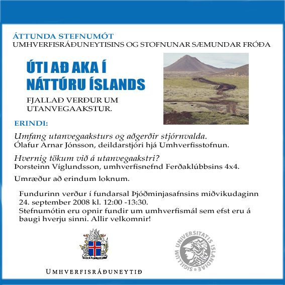 stefnumotutavegaakstur Stefnumót um utanvegaakstur