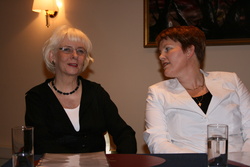 Jóhanna Sigurðardóttir og Gerður Aagot Árnadóttir